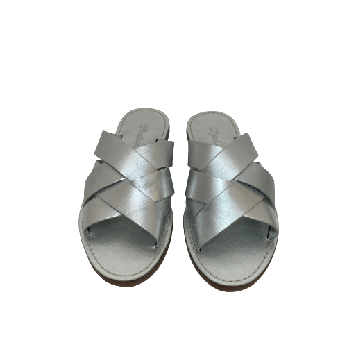 Madewell Silver Criss-cross Sandals | Brand New |