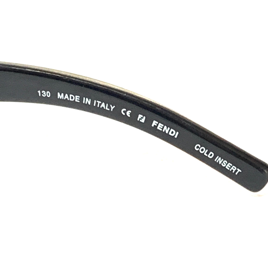 Fendi FS350 Black Rectangular Sunglasses | Like New |
