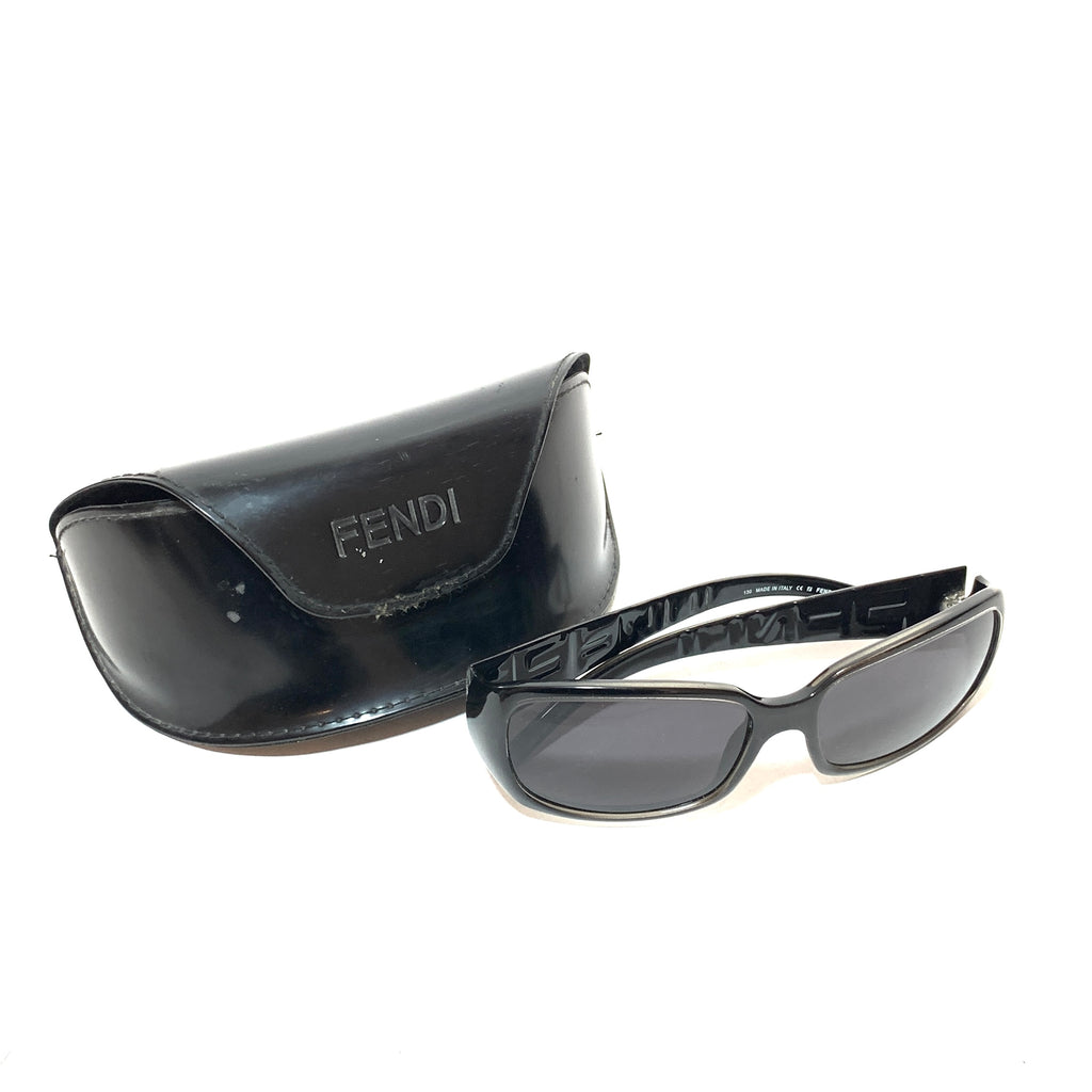 Fendi FS350 Black Rectangular Sunglasses | Like New |