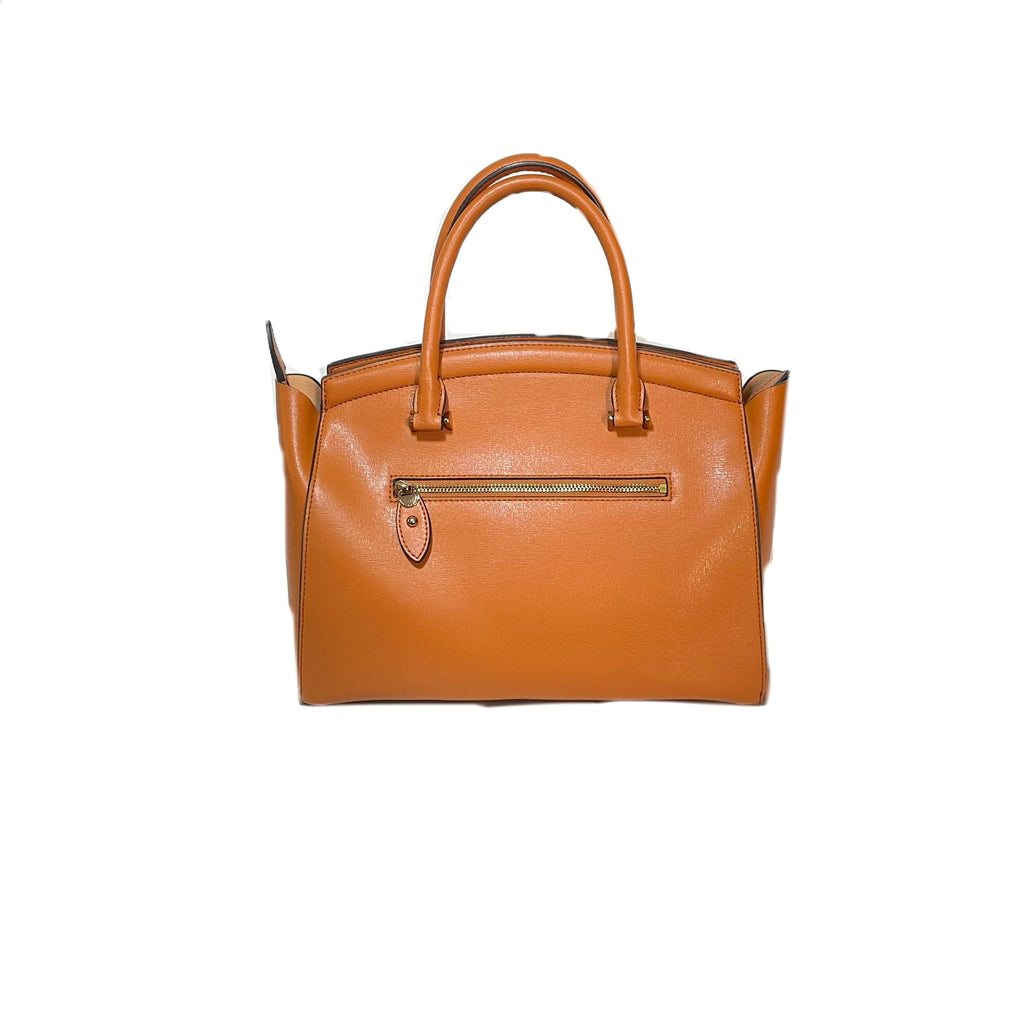 Charles & Keith Tan Leatherette Tote | Gently Used |