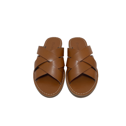 Madewell Tan Criss-cross Sandals | Pre Loved |