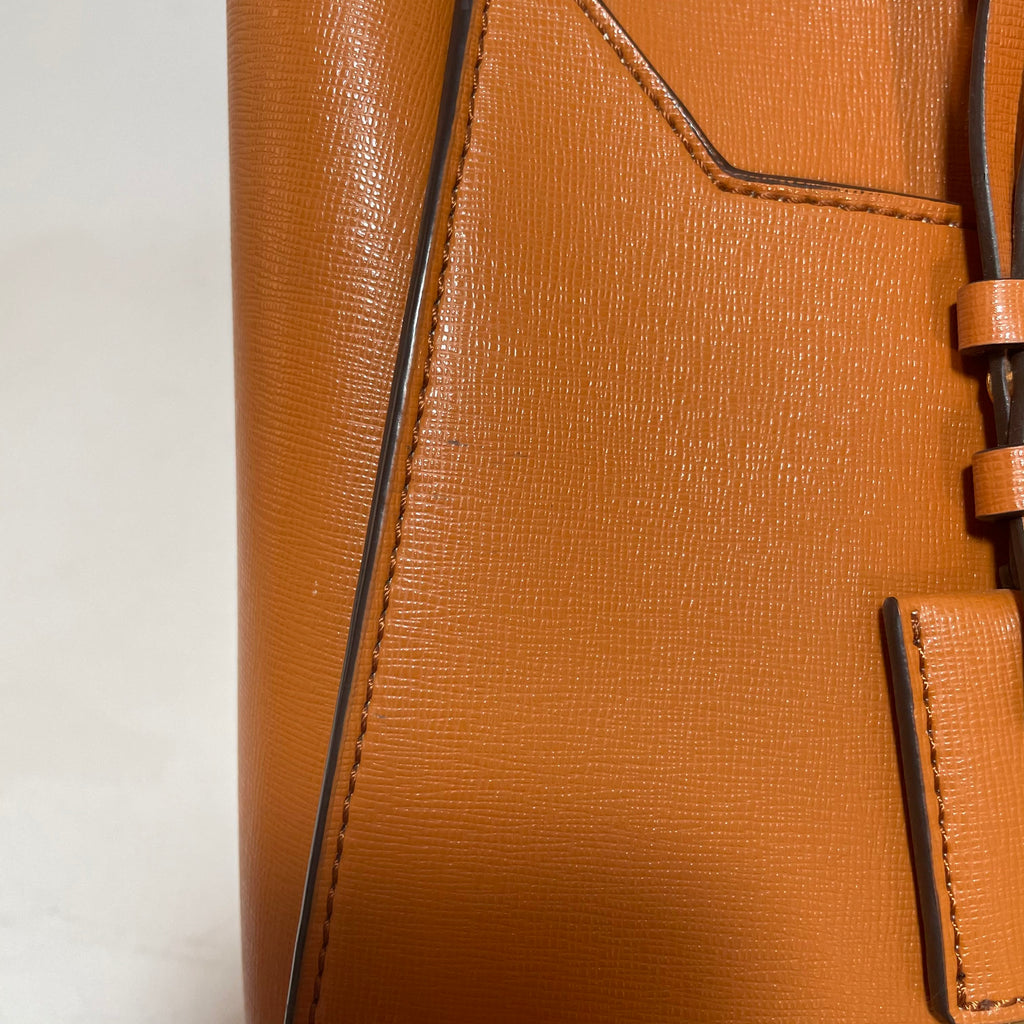 Charles & Keith Tan Leatherette Tote | Gently Used |