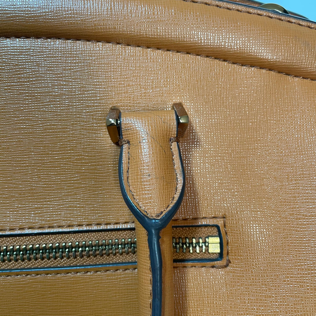 Charles & Keith Tan Leatherette Tote | Gently Used |
