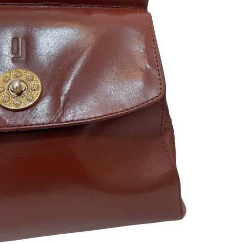 Jafferjees Tan Leather Satchel | Pre Loved |