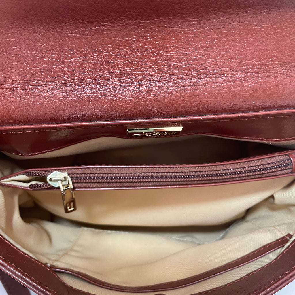 Jafferjees Tan Leather Satchel | Pre Loved |