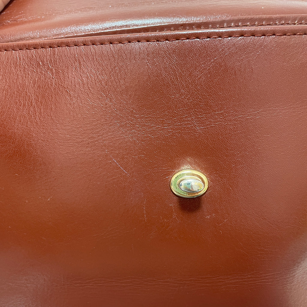 Jafferjees Tan Leather Satchel | Pre Loved |