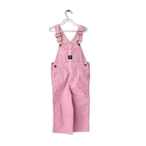 John Deere Pink Striped Overalls | Brand New |
