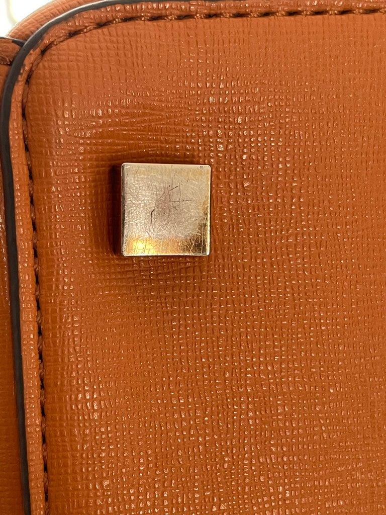 Charles & Keith Tan Leatherette Tote | Gently Used |