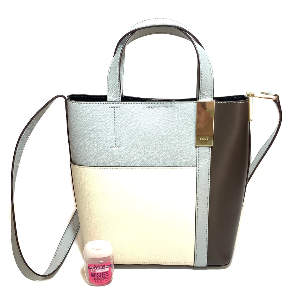 DKNY Tri-Colour Leather Bucket Bag | Gently Used |