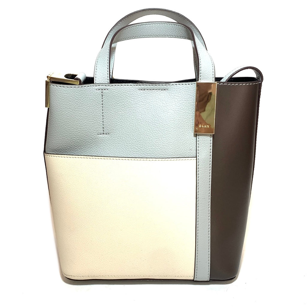 DKNY Tri-Colour Leather Bucket Bag | Gently Used |