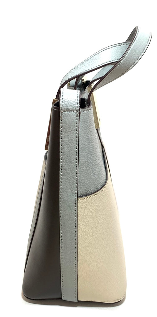 DKNY Tri-Colour Leather Bucket Bag | Gently Used |