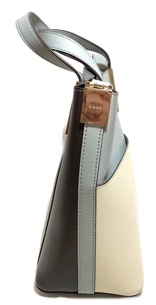 DKNY Tri-Colour Leather Bucket Bag | Gently Used |