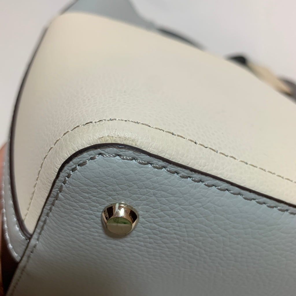 DKNY Tri-Colour Leather Bucket Bag | Gently Used |