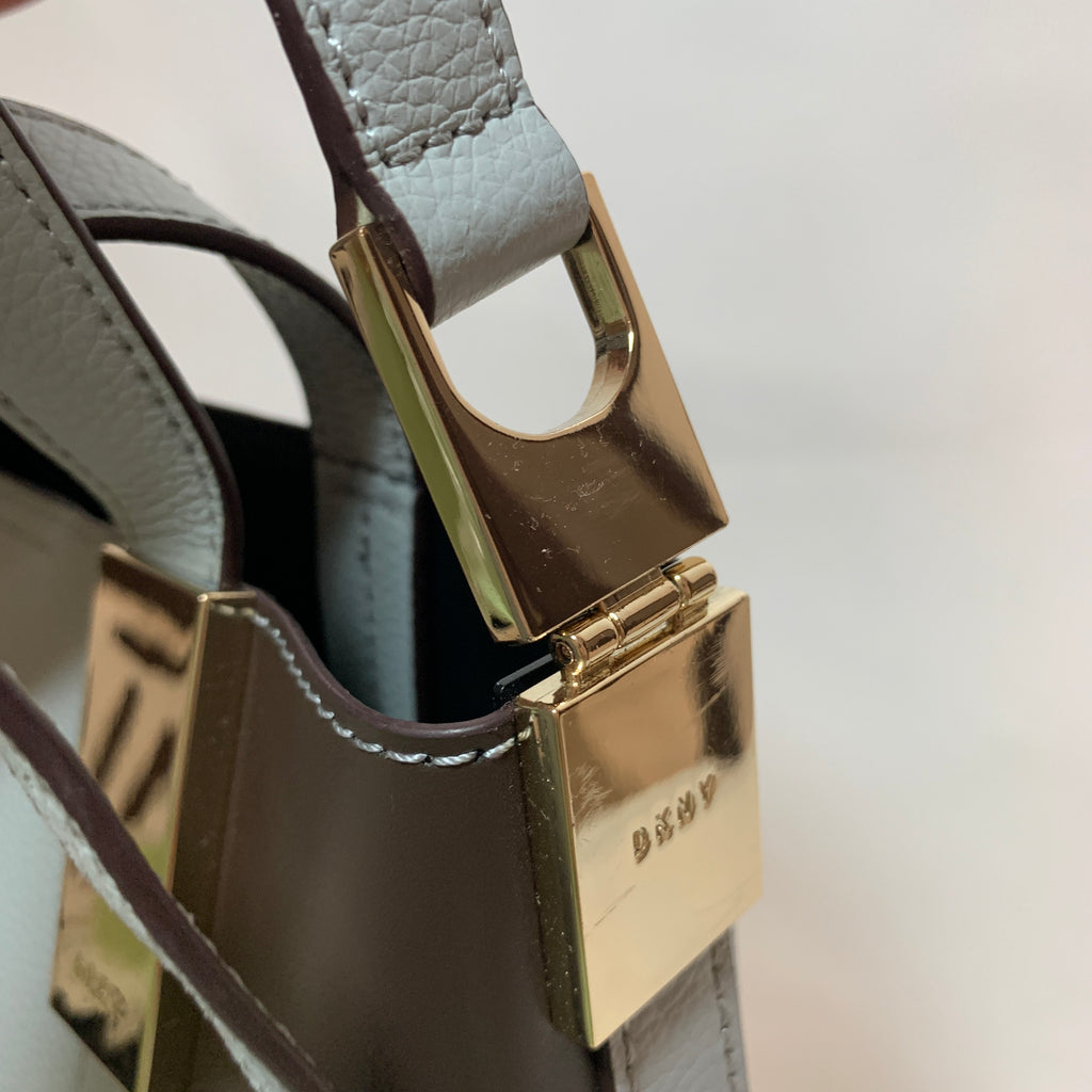 DKNY Tri-Colour Leather Bucket Bag | Gently Used |