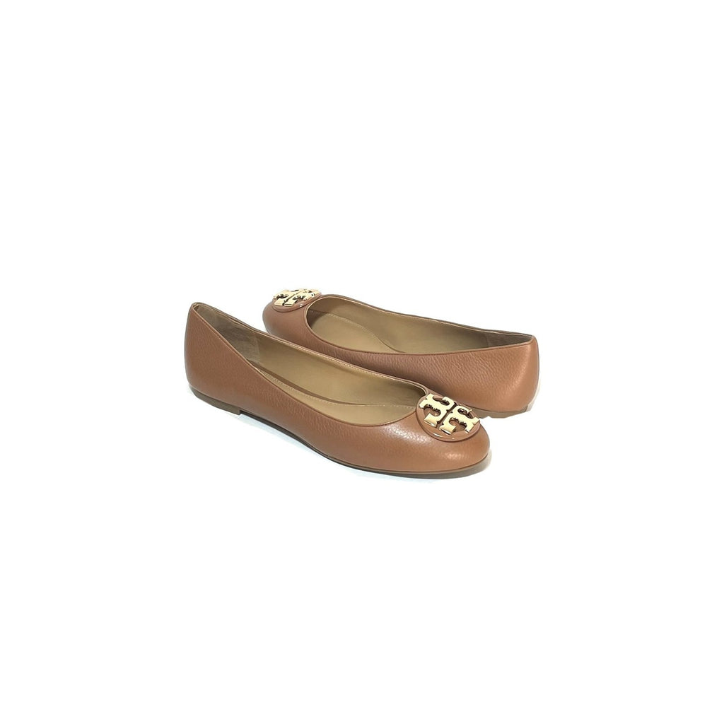 Tory Burch Tan 'Claire' Ballet Flats | Brand New |