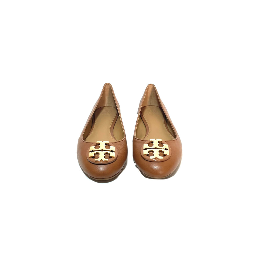 Tory Burch Tan 'Claire' Ballet Flats | Brand New |
