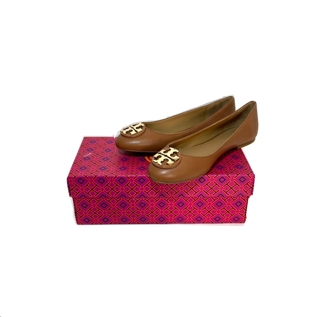 Tory Burch Tan 'Claire' Ballet Flats | Brand New |