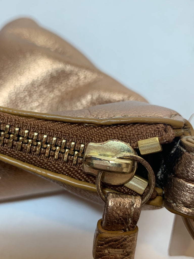 Coach Rose Gold Pebbled Leather Mini Shoulder Bag | Brand New |