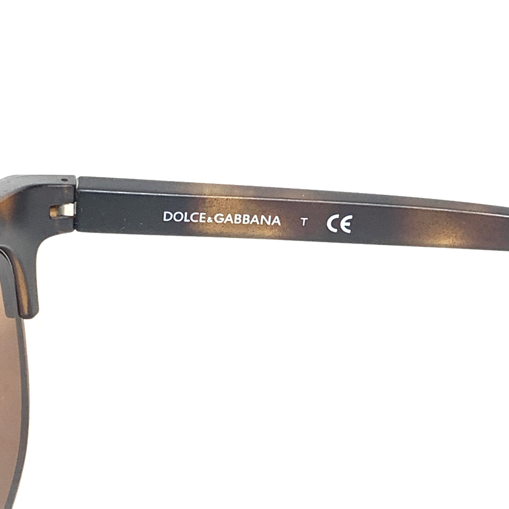 Dolce & Gabbana DG6103 Brown and Black Unisex Sunglasses | Like New |