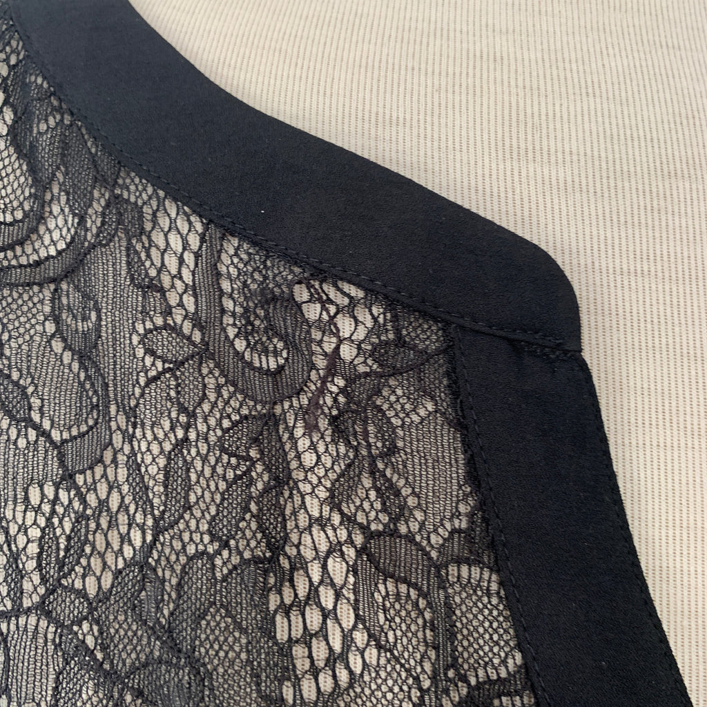 Express Black Net Shirt | Gently Used |