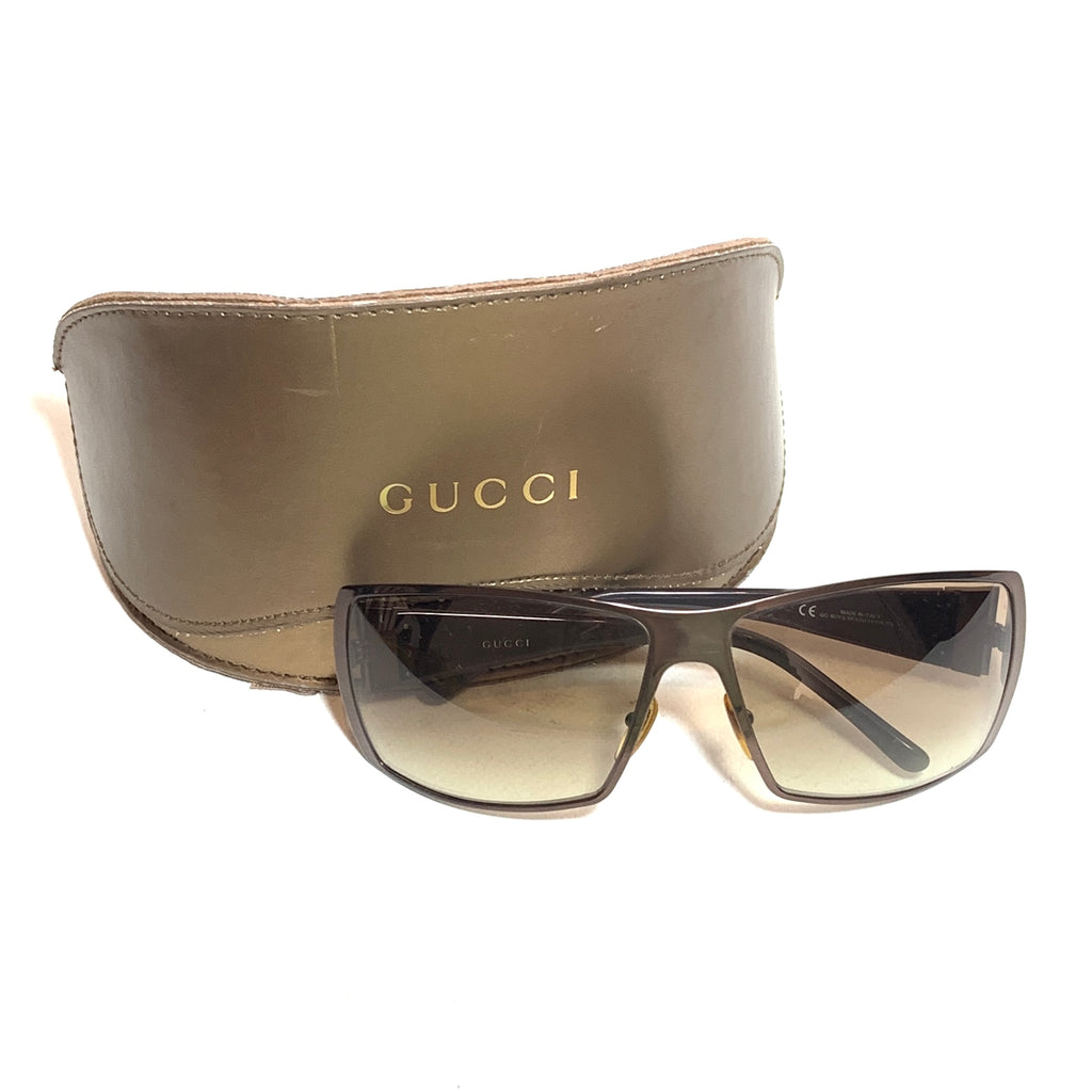 Gucci GG1821/S Grey Metal Unisex Sunglasses | Like New |