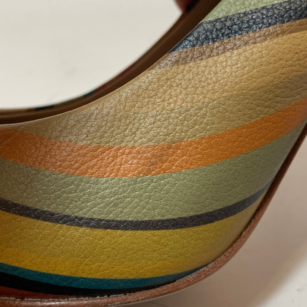 Paul Smith 'Thilo Swirl' Striped Leather Pumps | Pre Loved |