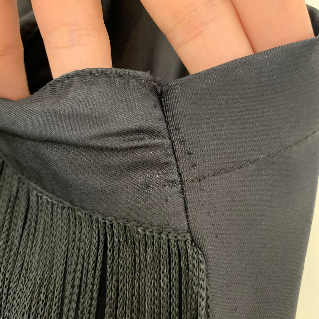 Aleena & Fareena Black Embroidered Slip & Cape | Gently Used |