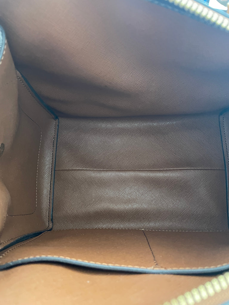 Calvin Klein Brown Monogram Satchel | Like New |