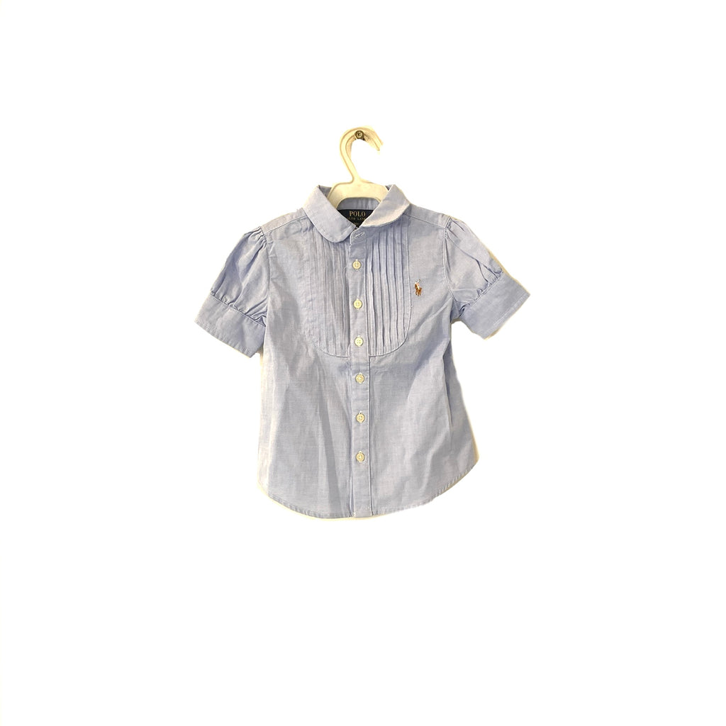 Polo Ralph Lauren Blue Pleated Shirt | Brand New |