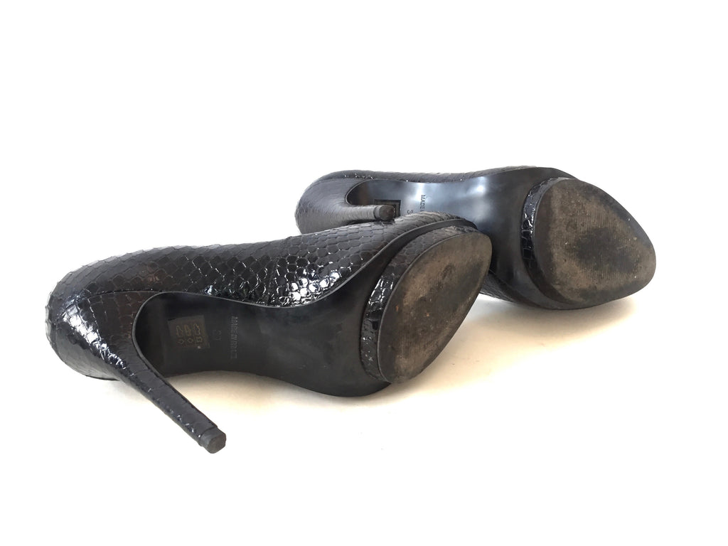 French Connection Black Leather Pumps | Gently Used | - Secret Stash