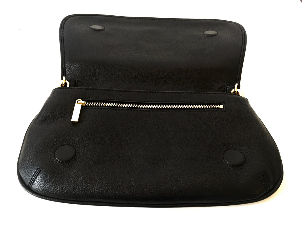 Tory Burch Black Leather 'REVA' Cross Body Bag | Gently Used | - Secret Stash