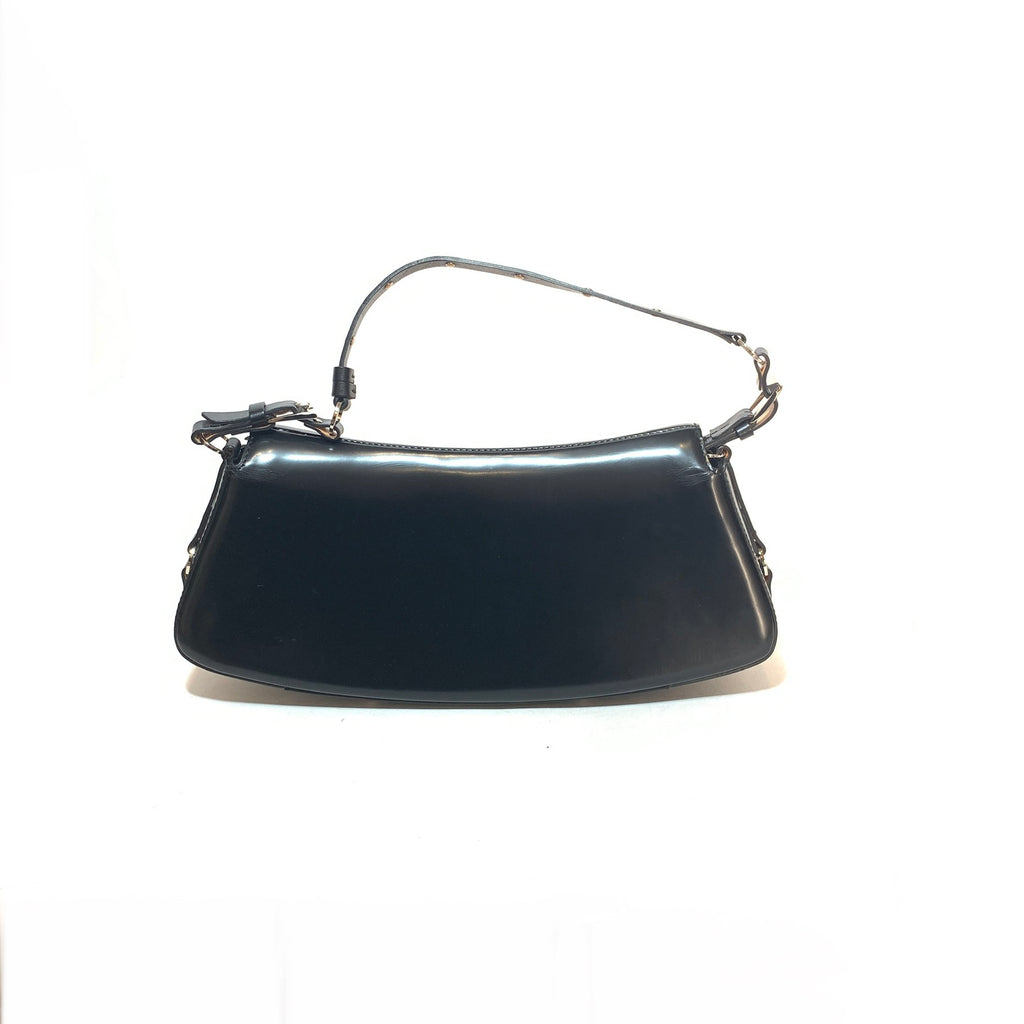 Dior Black Leather Bondage Shoulder Bag | Gently Used |