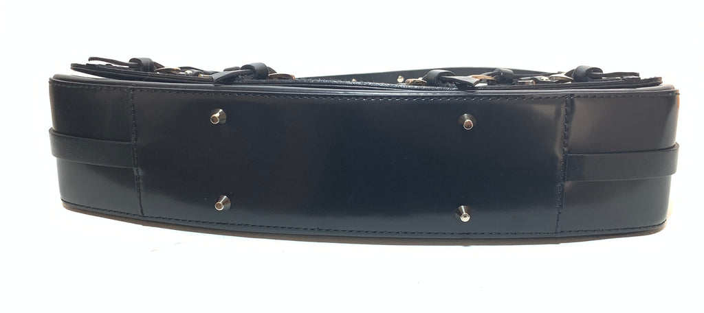 Dior Black Leather Bondage Shoulder Bag | Gently Used |