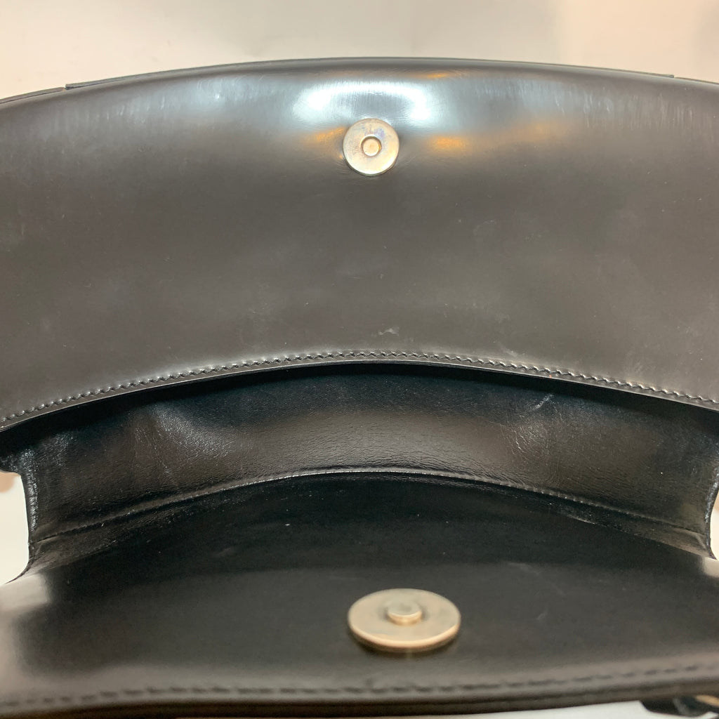 Dior Black Leather Bondage Shoulder Bag | Gently Used |