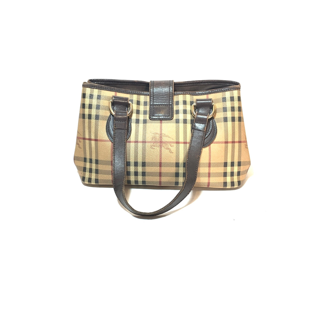 Burberry Haymarket Check Canvas Tote | Pre Loved |