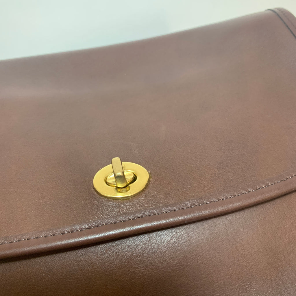 Coach Brown Leather 'City' Crossbody Bag | Brand New |