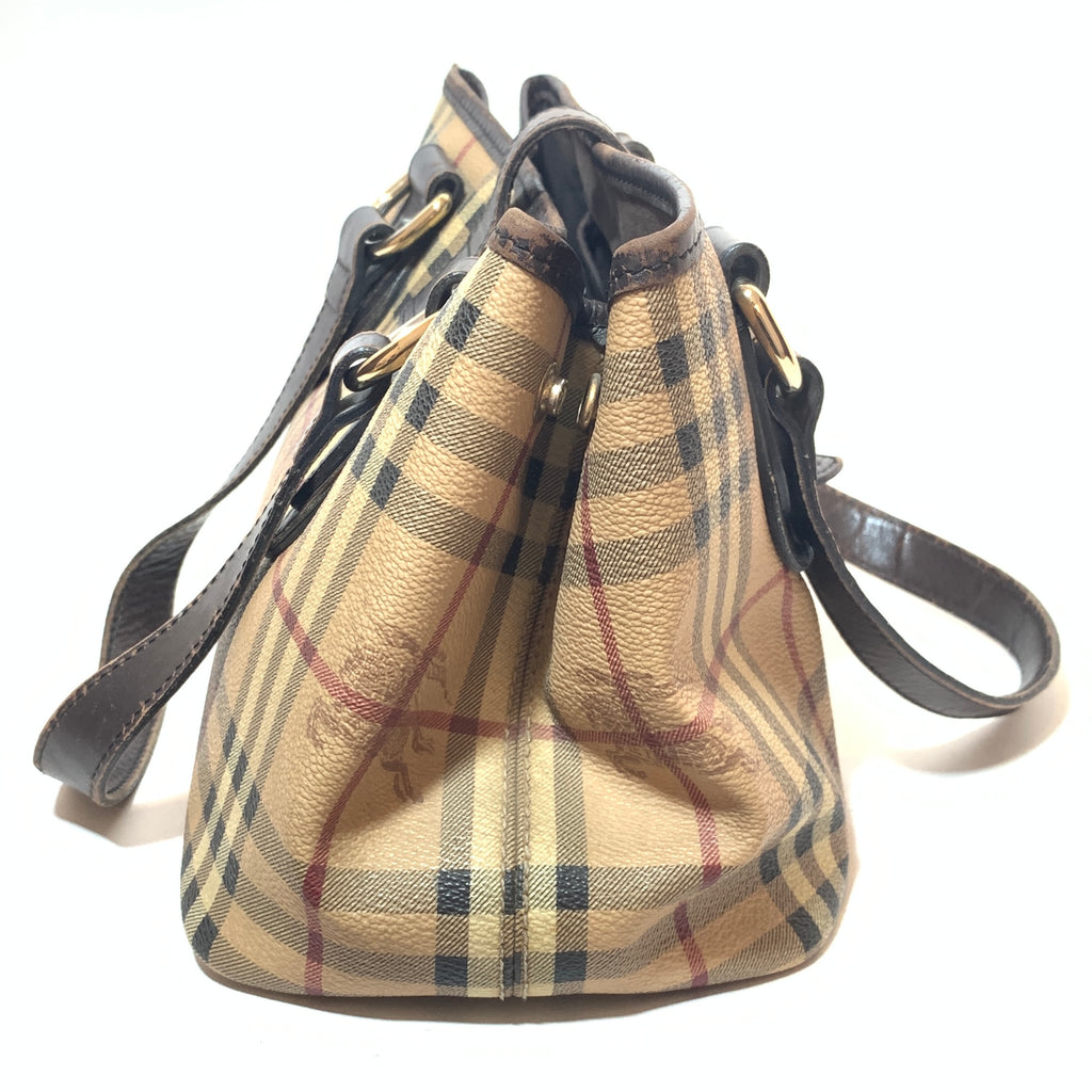 Burberry Haymarket Check Canvas Tote | Pre Loved |