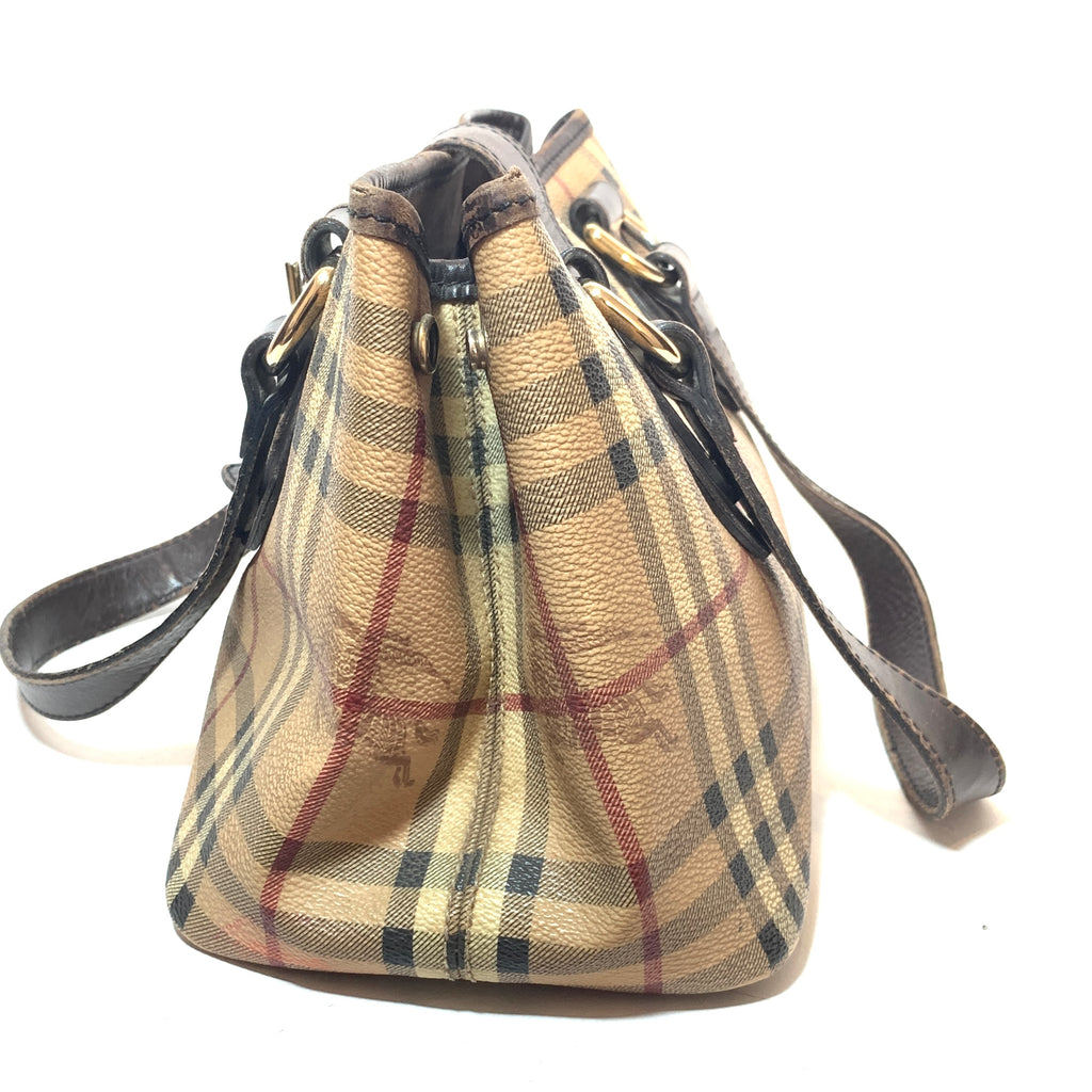 Burberry Haymarket Check Canvas Tote | Pre Loved |