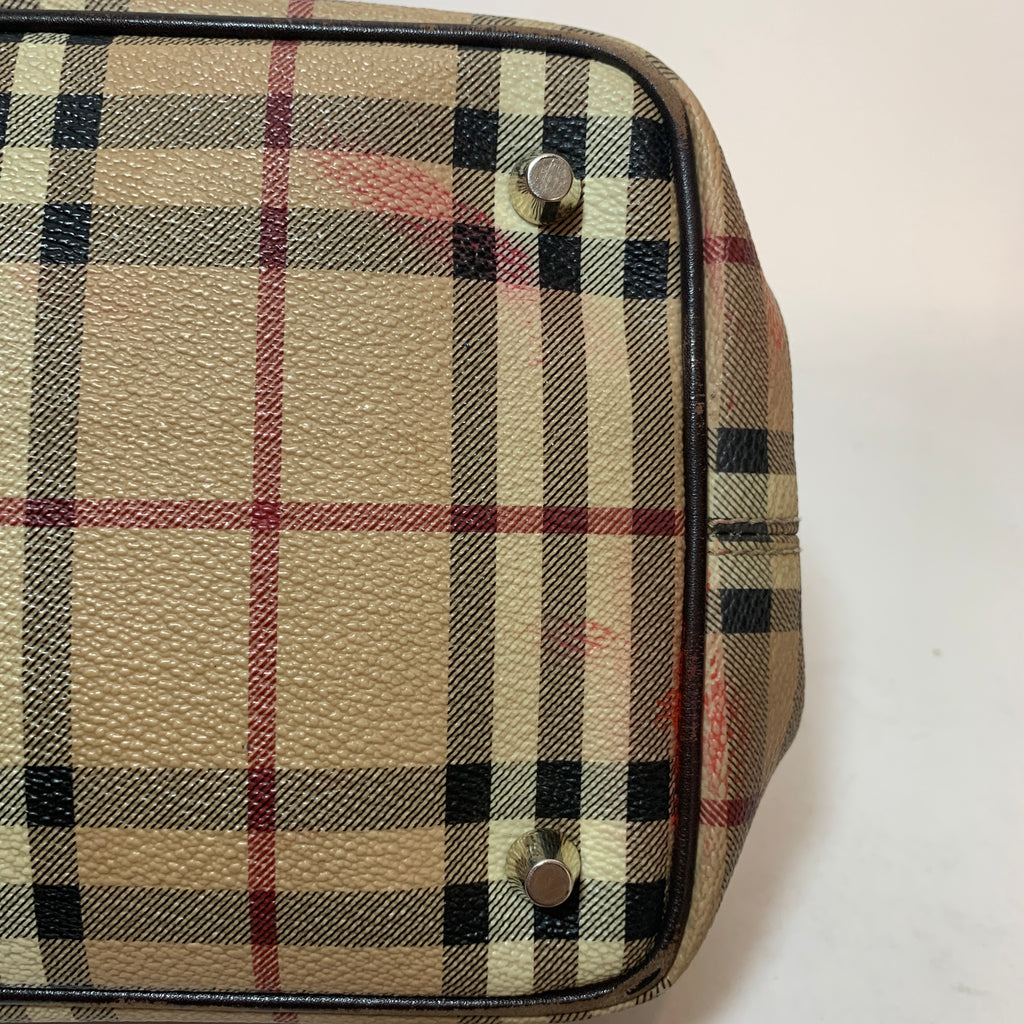 Burberry Haymarket Check Canvas Tote | Pre Loved |