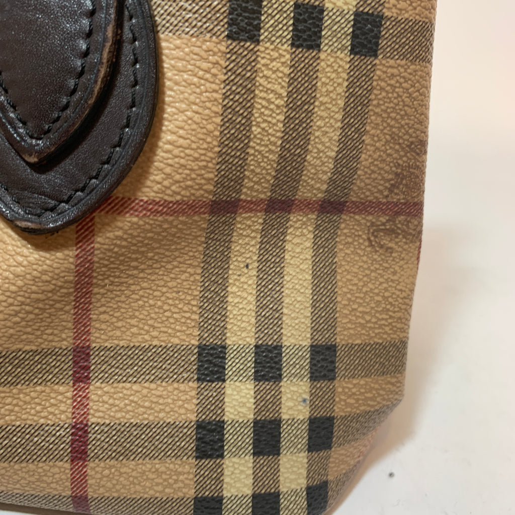 Burberry Haymarket Check Canvas Tote | Pre Loved |