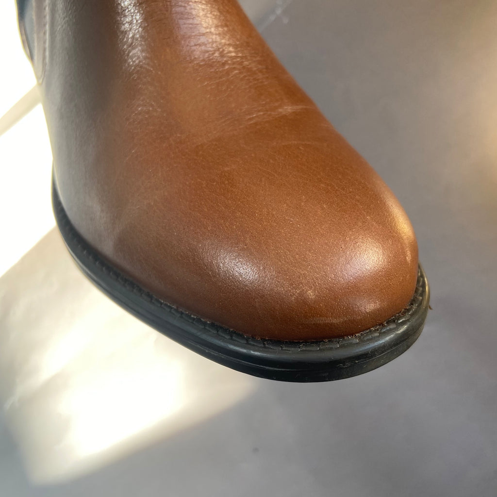 New Look Brown Leather Ankle Boots | Like New |