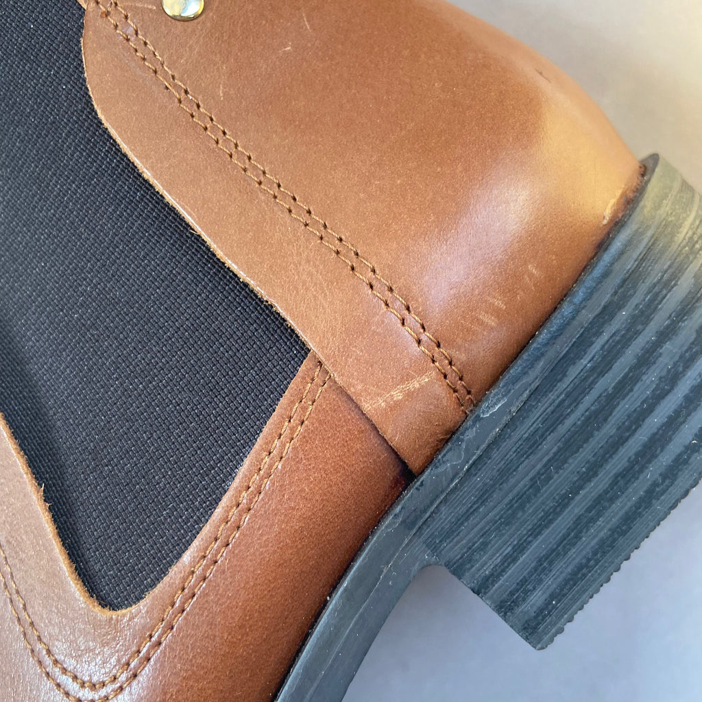 New Look Brown Leather Ankle Boots | Like New |