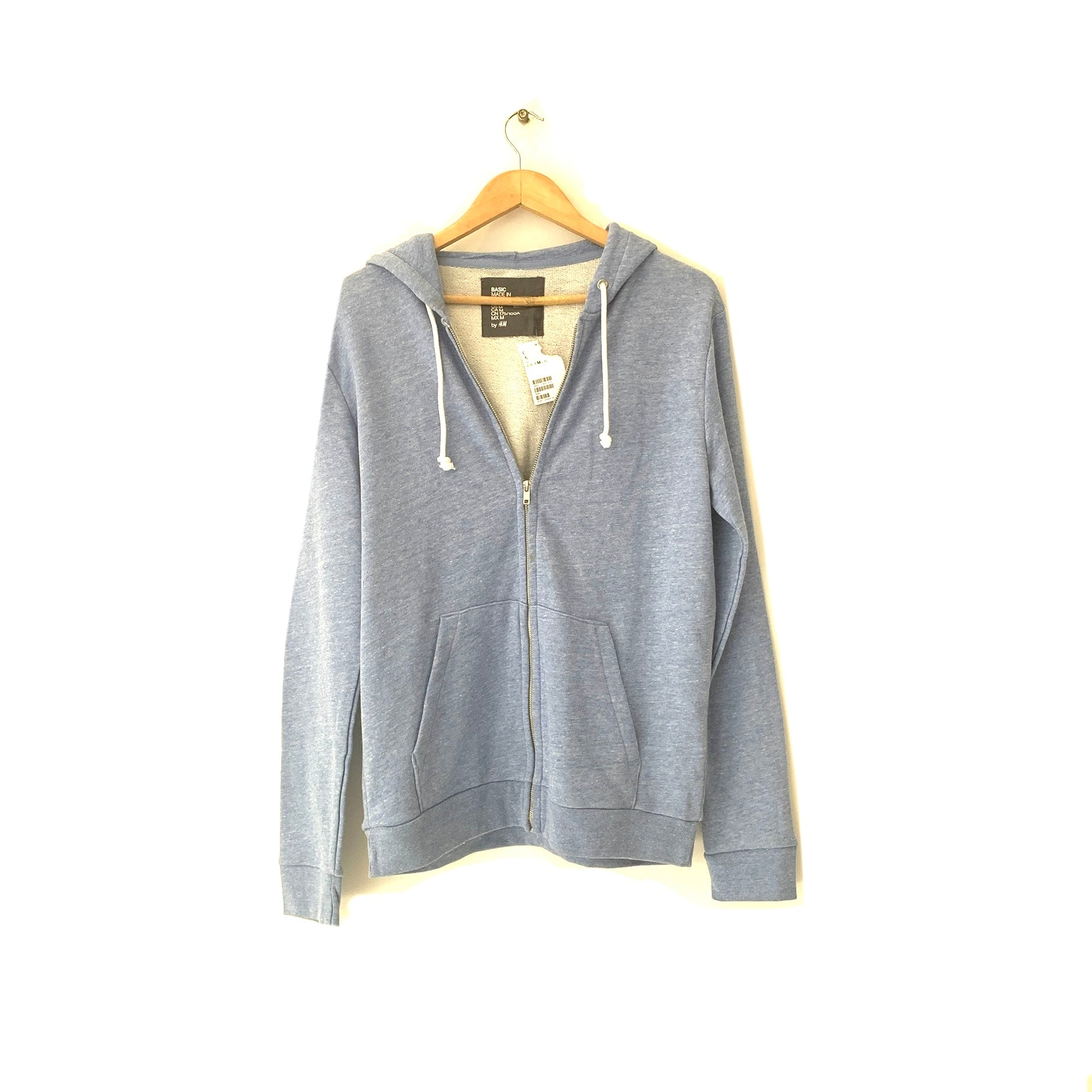 H&M Unisex Blue Hoodie Sweatshirt Brand New Secret Stash