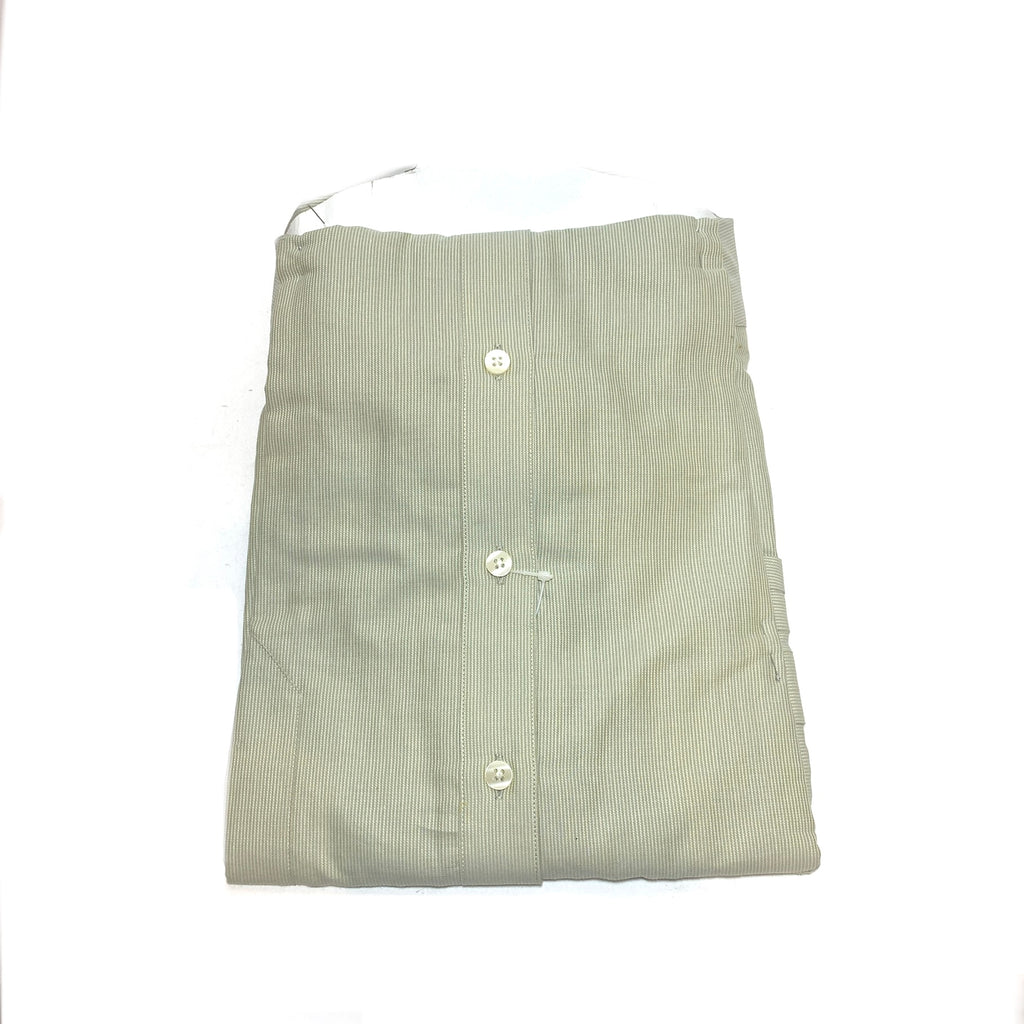 DKNY Beige Striped Men's Collared Shirt | Brand New |