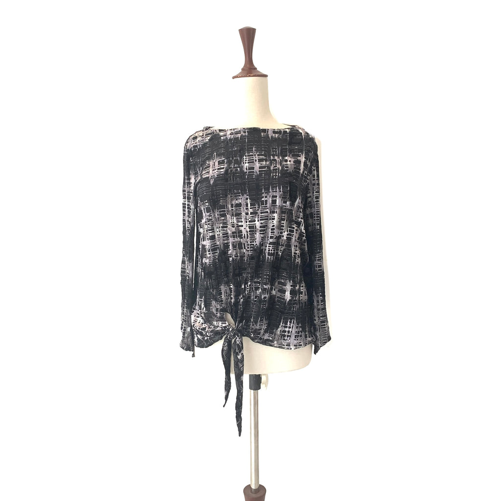 NEXT Black & Silver Knot Top | Gently Used |