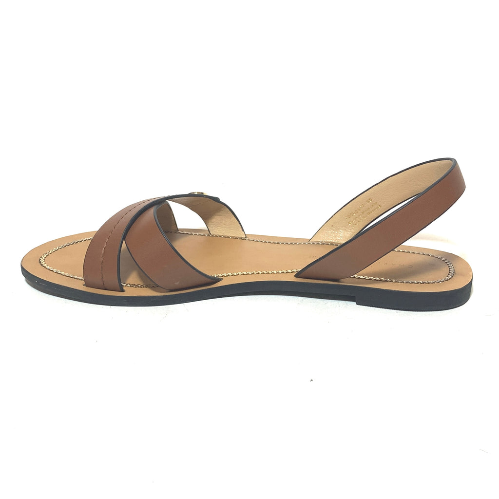 Charles & Keith Tan Flat Sandals | Gently Used |