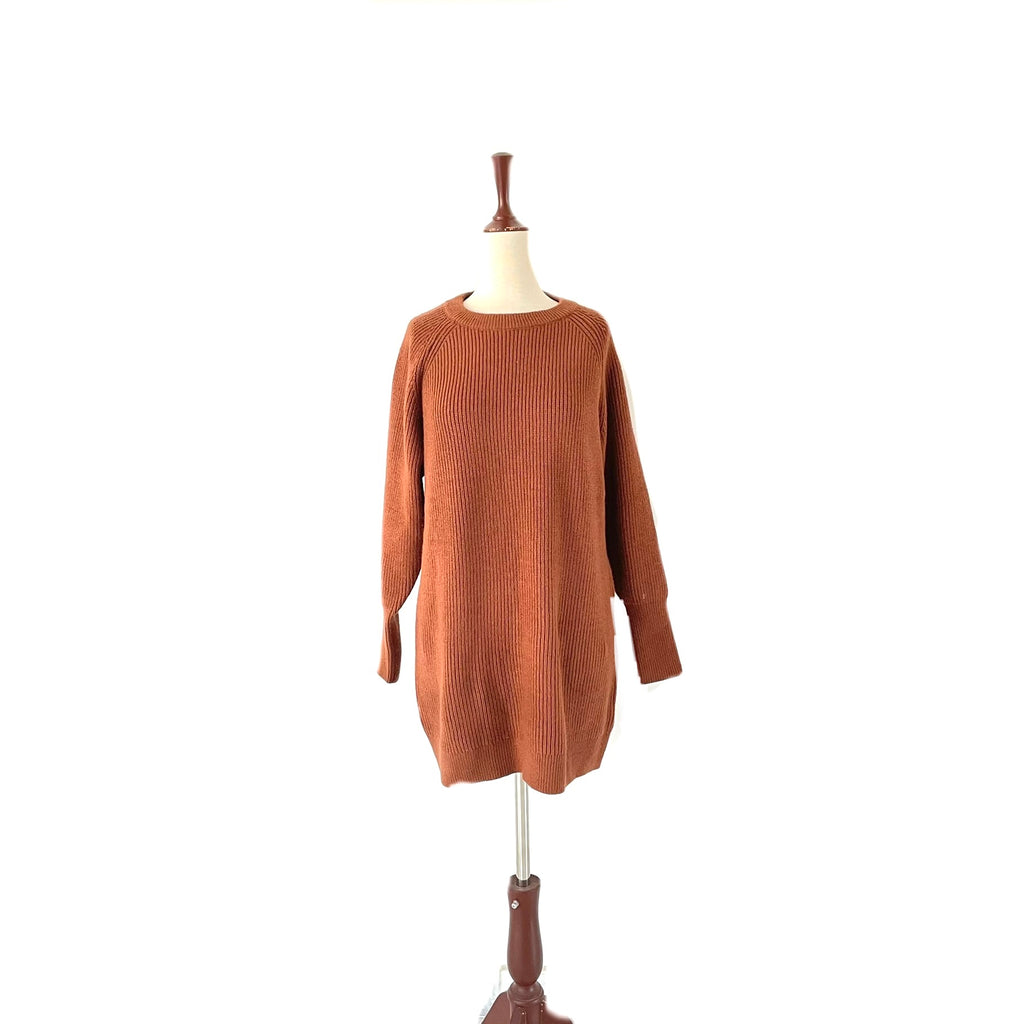ZARA Brown Long Knit Sweater | Like New |
