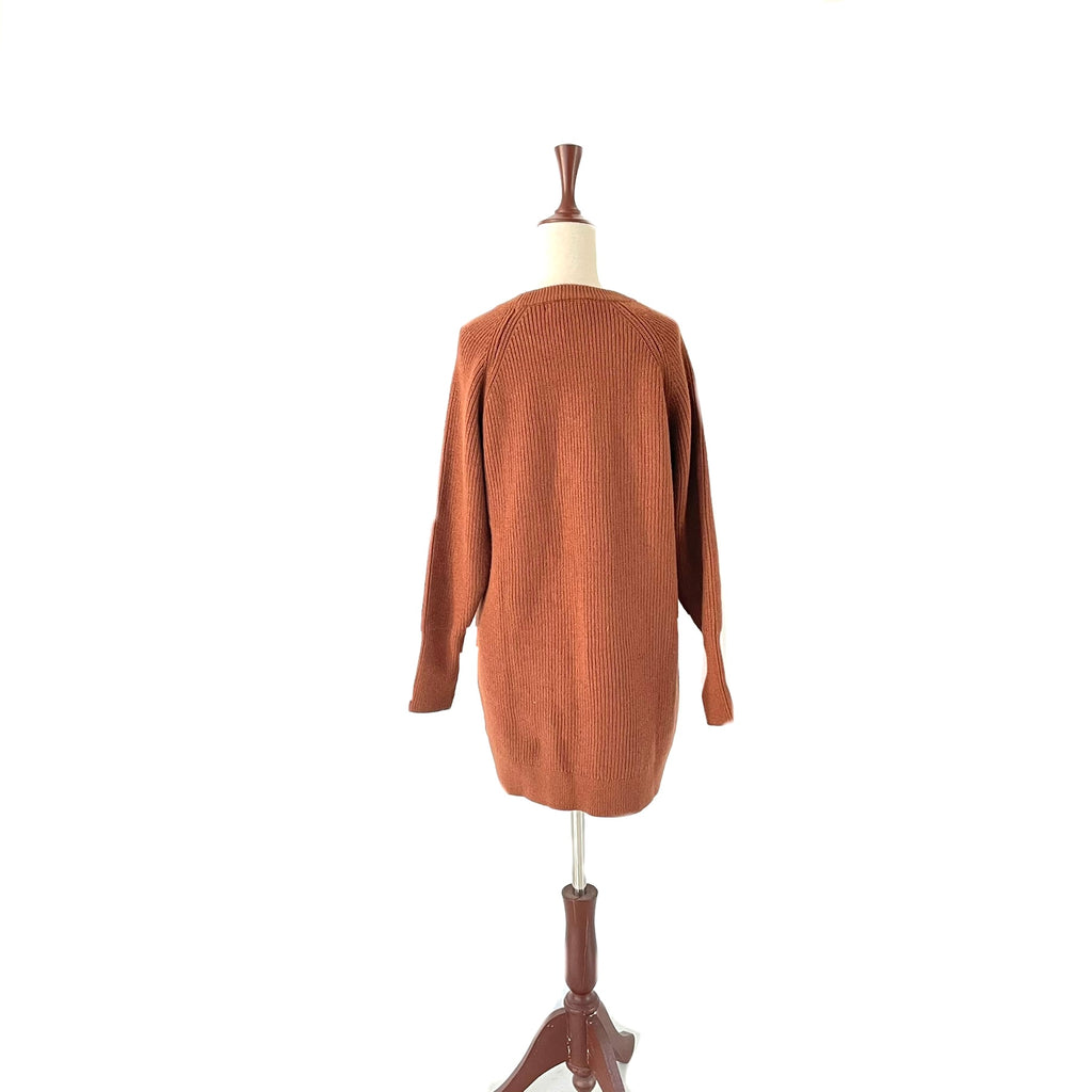 ZARA Brown Long Knit Sweater | Like New |