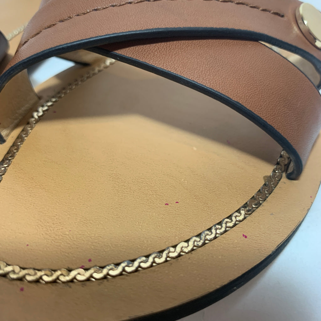 Charles & Keith Tan Flat Sandals | Gently Used |
