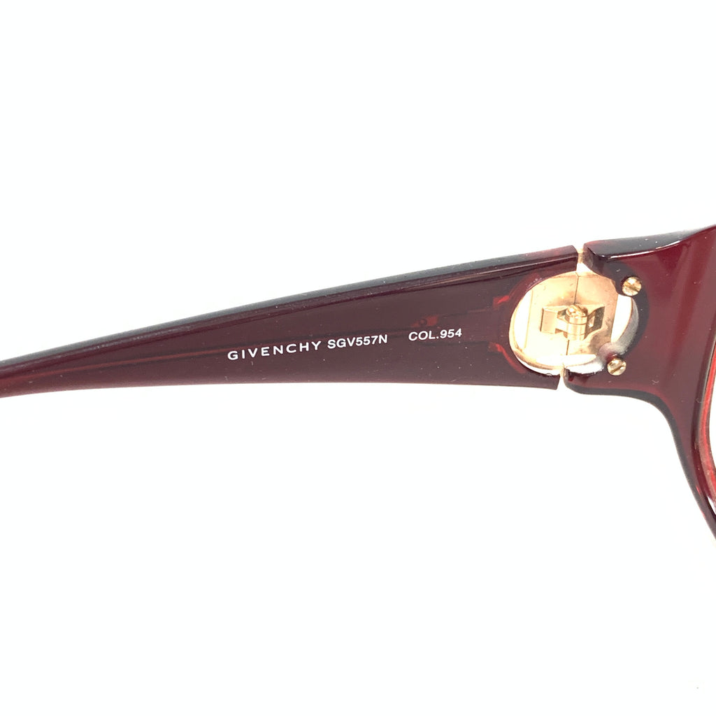 Givenchy SGV557N Mahogany Oversized Sunglasses | Like New |